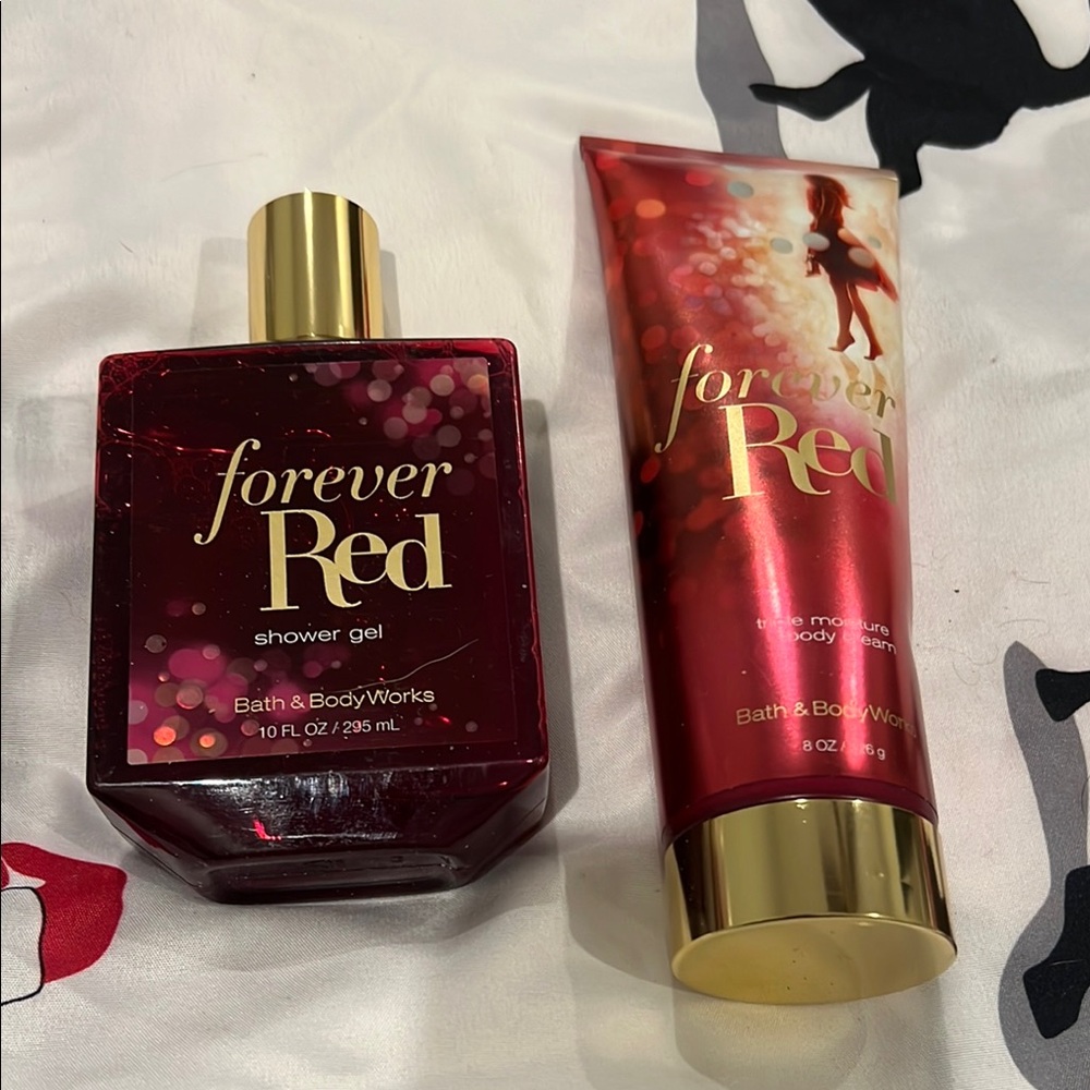 Bath & Body Works Forever Red Shower Gel and Body Lotion Set